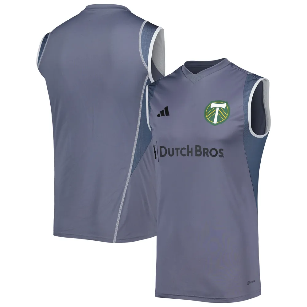 Men's Adidas Gray LAFC 2023 On-Field Sleeveless Training Jersey