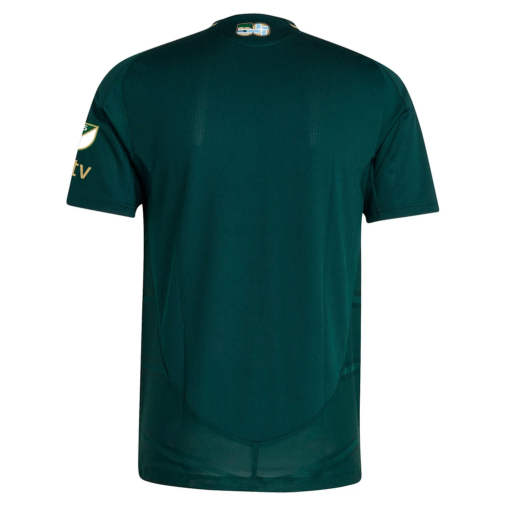 Maillot adidas Portland Timbers 2025 Forever Green & Gold Authentic pour homme