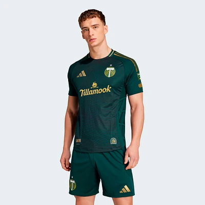 Maillot adidas Portland Timbers 2025 Forever Green & Gold Authentic pour homme