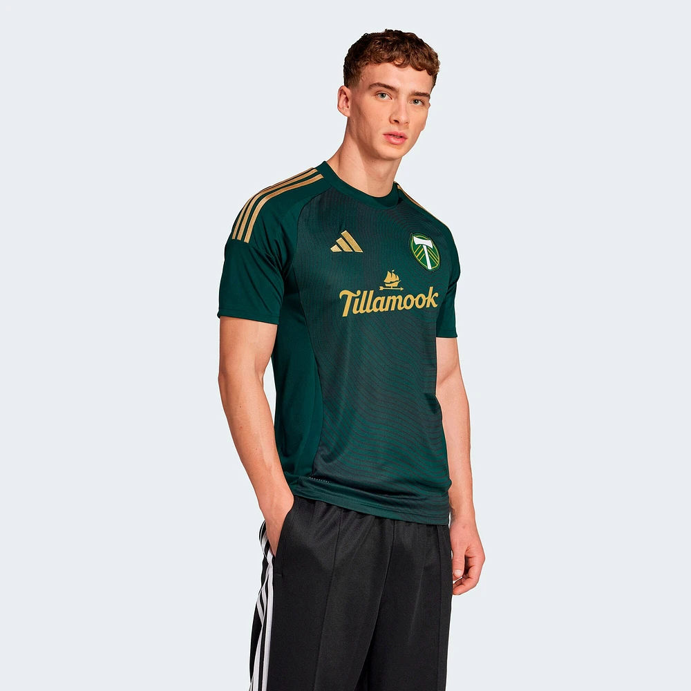 Men's adidas  Green Portland Timbers 2025 Forever & Gold Replica Jersey