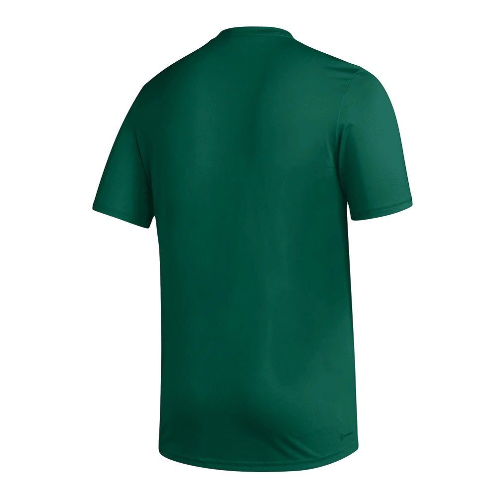 T-shirt à logo adidas Portland Timbers vert pour homme