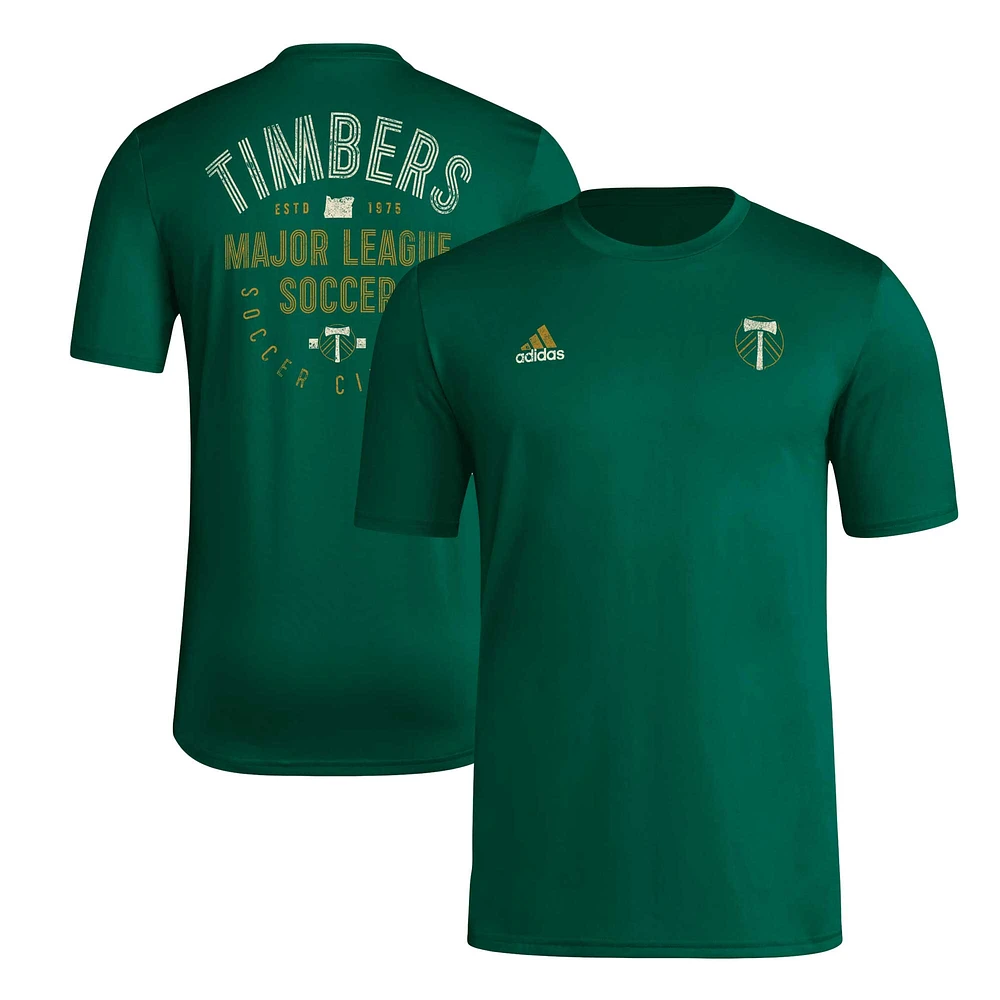 T-shirt adidas Portland Timbers Local Stoic pour homme, vert