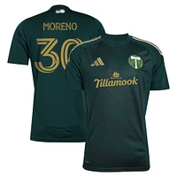 Men's adidas Santiago Moreno Green Portland Timbers 2025 Forever & Gold Replica Player Jersey