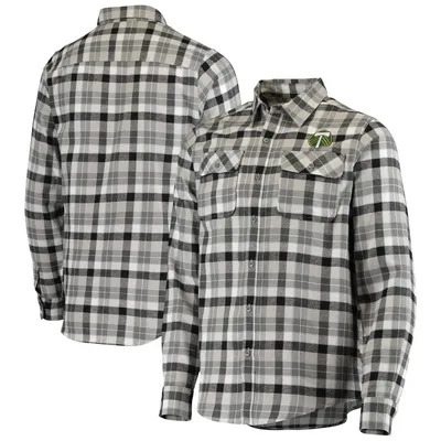 Lids Oakland Athletics Antigua Stance Flannel Button-Up Long Sleeve Shirt -  Green