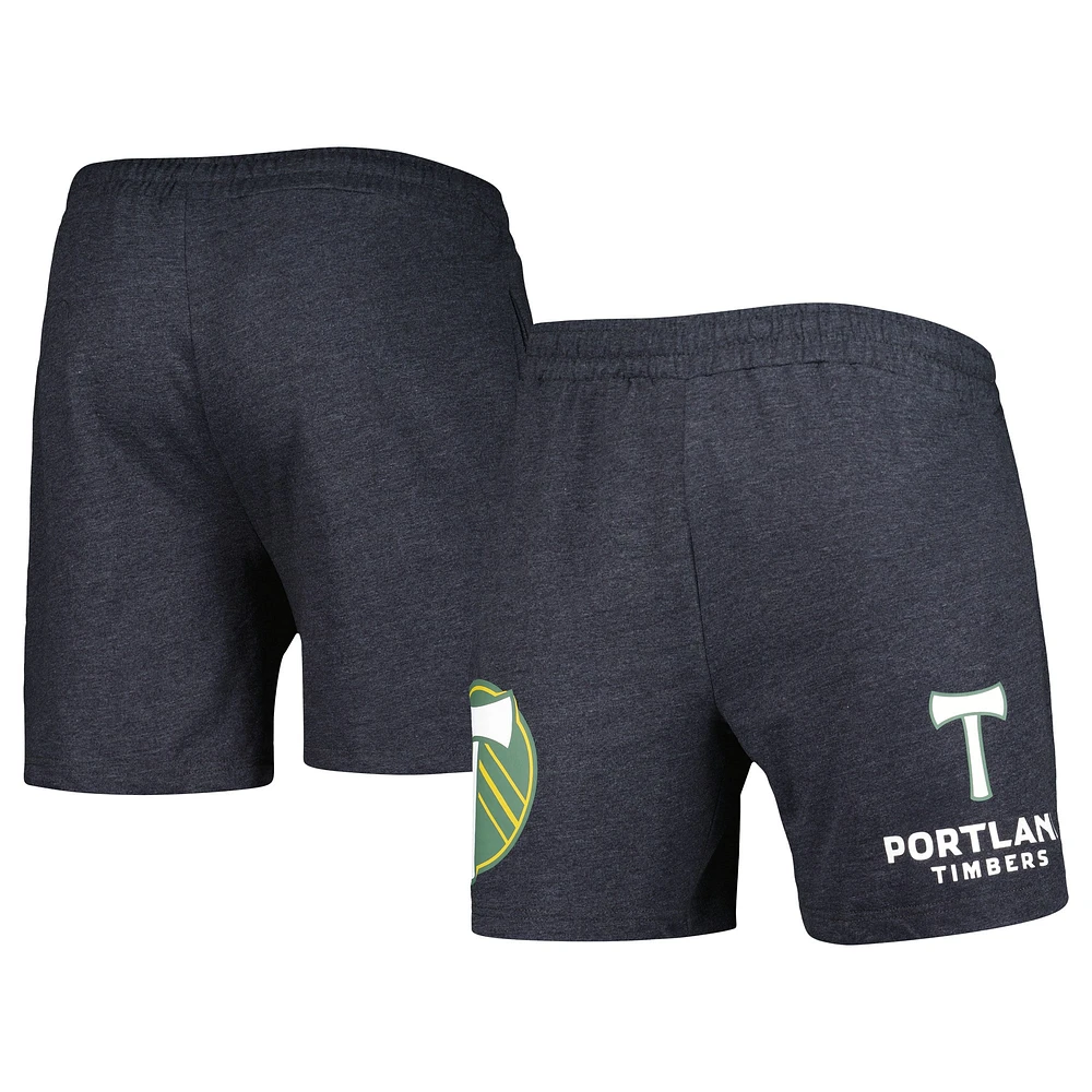 Concepts Sport Charcoal Portland Timbers Short à logos multiples pour homme