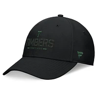 Casquette Fanatics noire pour homme Portland Timbers Stealth Flex