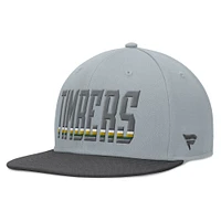 Casquette Snapback grise Portland Timbers Smoke de marque Fanatics pour hommes