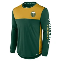 T-shirt à manches longues Fanatics vert/or Portland Timbers Striker pour hommes