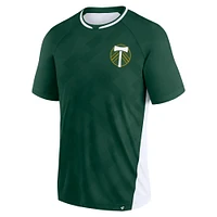 T-shirt raglan vert Portland Timbers Attacker de marque fanatiques pour hommes