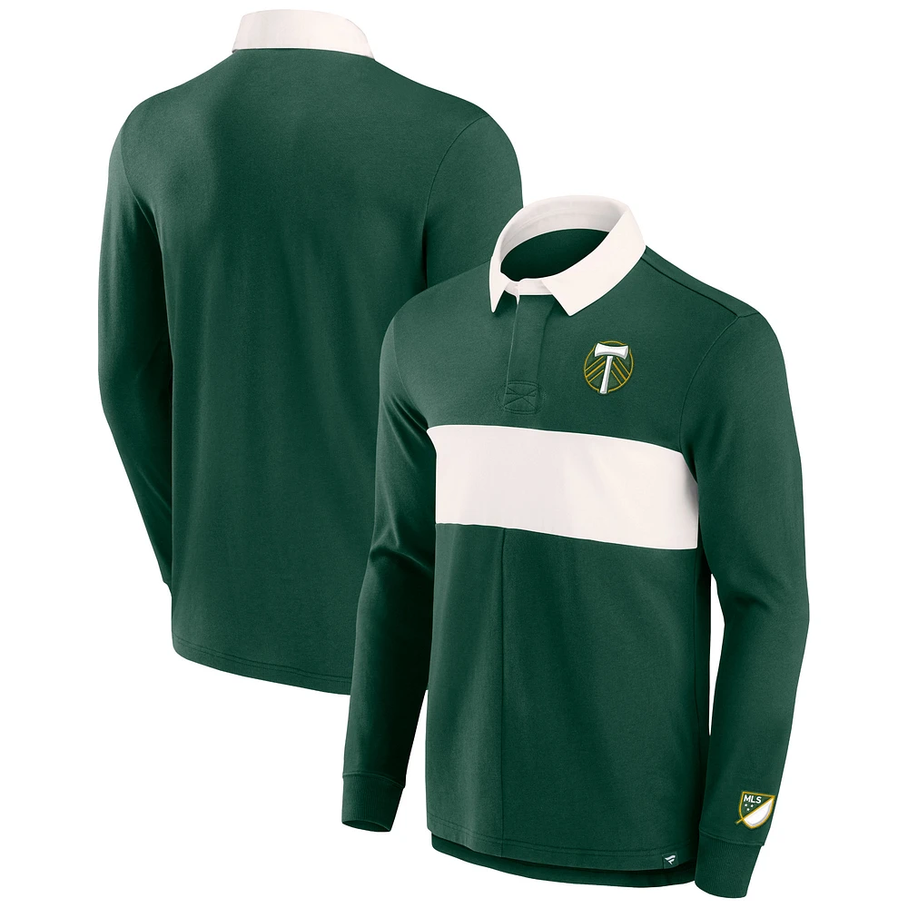 Polo Striker à manches longues vert Portland Timbers Forever Casuals de marque fanatiques pour hommes