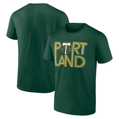 T-shirt vert Portland Timbers Iconic Team Chant de marque Fanatics pour hommes