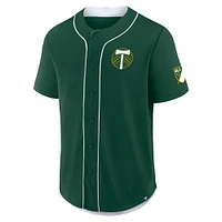 Men's Fanatics Green Portland Timbers Injury Time Baseball Jersey