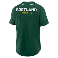 Men's Fanatics Green Portland Timbers Injury Time Baseball Jersey