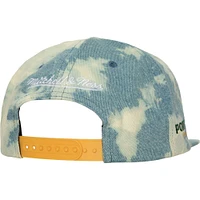 Men's Mitchell & Ness Blue Portland Timbers Acid Wash Snapback Hat