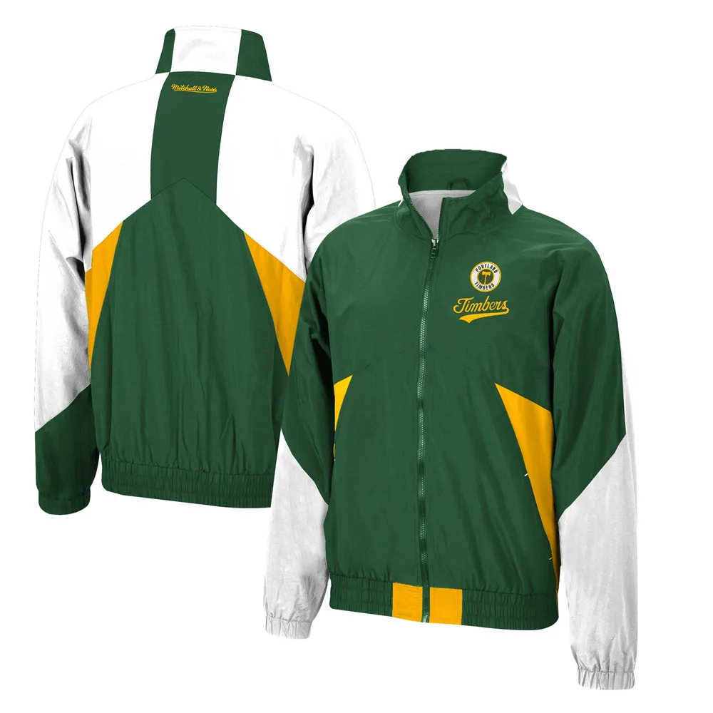 Green Bay Packers Mitchell & Ness Team Full-Zip Hoodie Jacket - Green