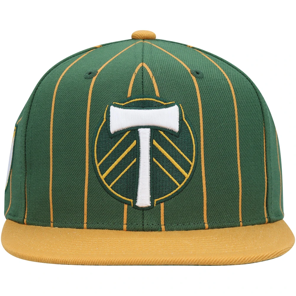 Pin Snapback Team Portland Timbers verte Mitchell & Ness pour homme