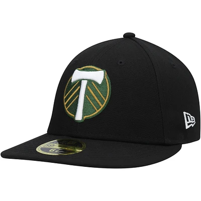 Casquette ajustée 59FIFTY à logo principal Portland Timbers New Era pour homme, noir