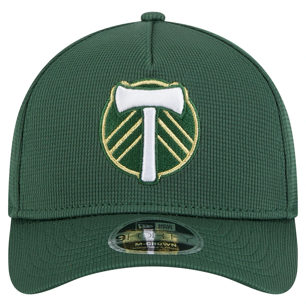 Men's New Era Green Portland Timbers 2025 Jersey Hook 9FORTY M-Crown Adjustable Hat