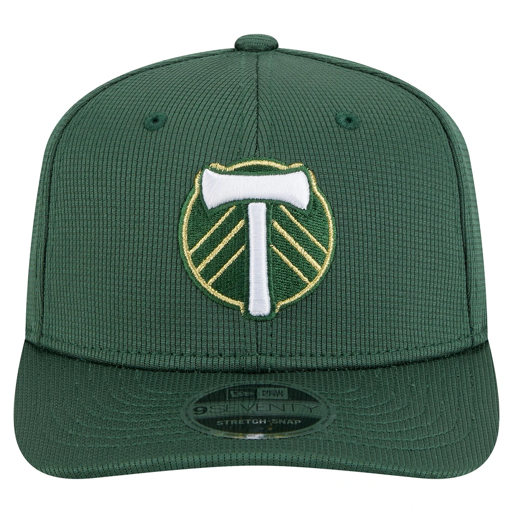 Men's New Era  Green Portland Timbers 2025 Jersey Hook 9SEVENTY Stretch-Snap Hat