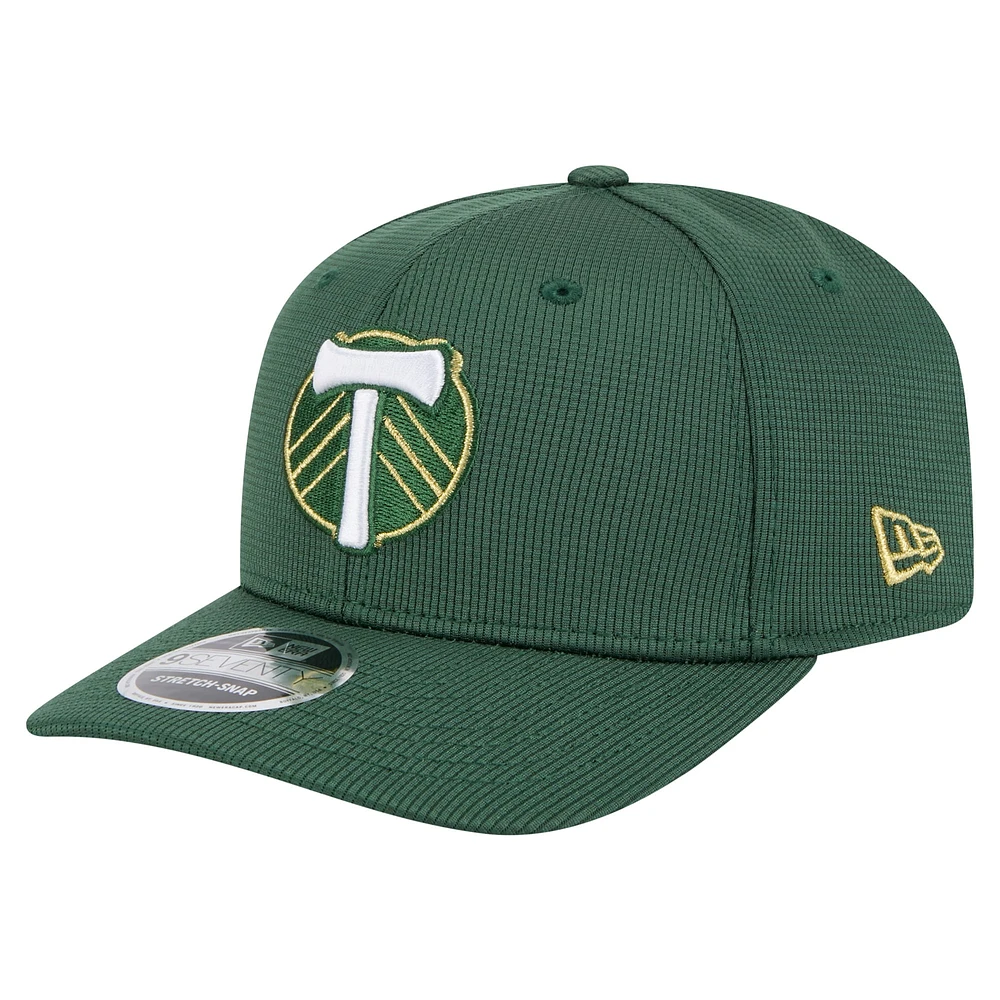 Men's New Era  Green Portland Timbers 2025 Jersey Hook 9SEVENTY Stretch-Snap Hat