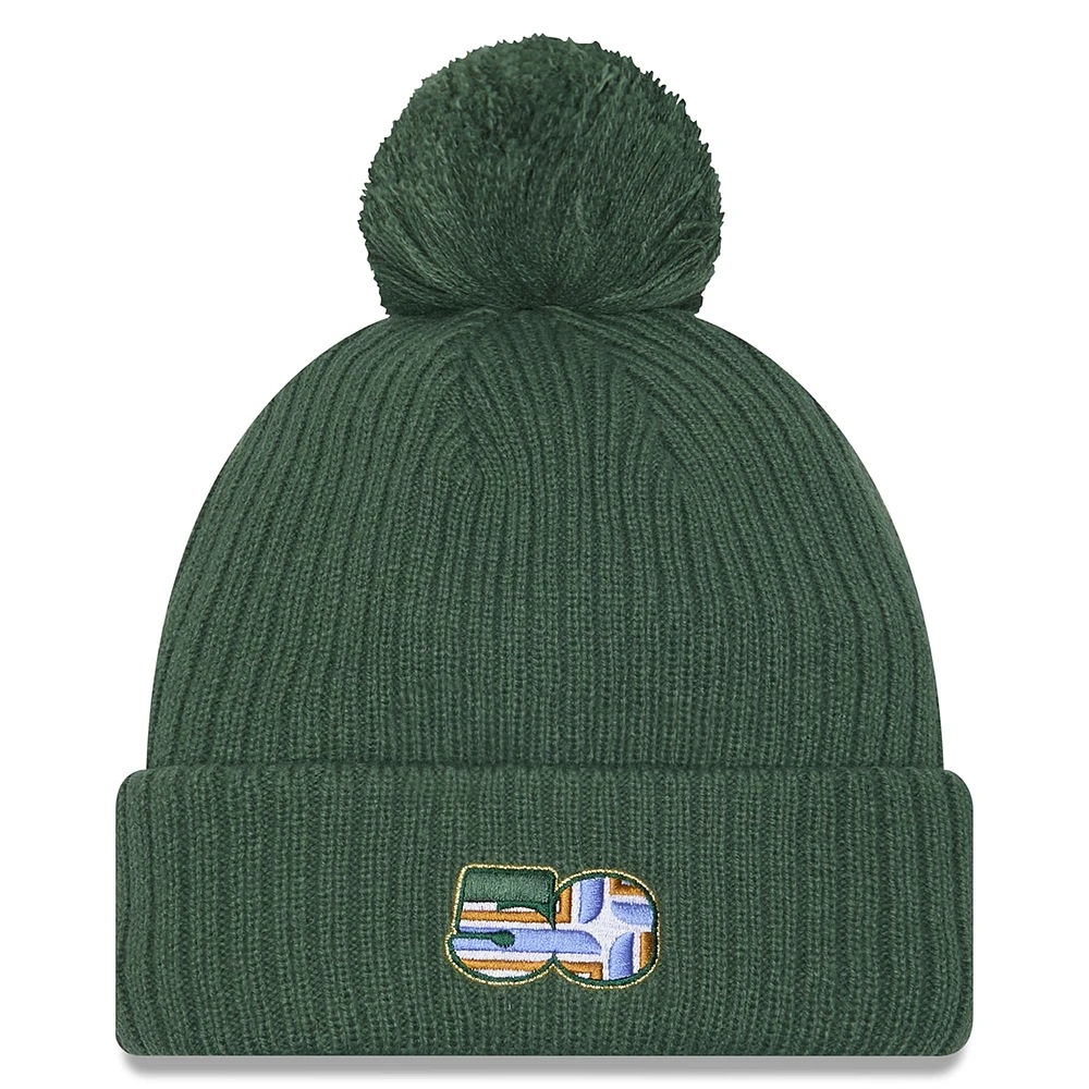Men's New Era  Green Portland Timbers 2025 Jersey Hook Cuffed Knit Hat with Pom