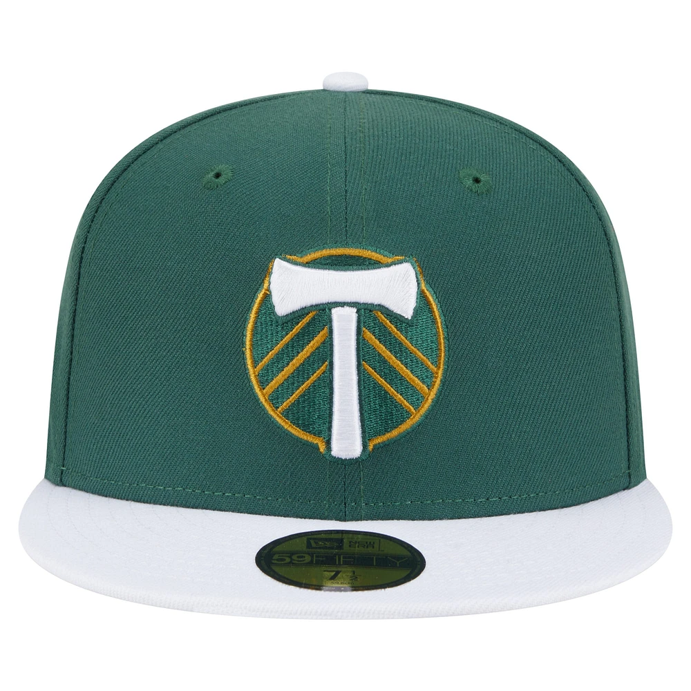 Men's New Era  Green Portland Timbers 2025 Kickoff 59FIFTY Fitted Hat