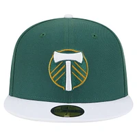 Men's New Era  Green Portland Timbers 2025 Kickoff 59FIFTY Fitted Hat