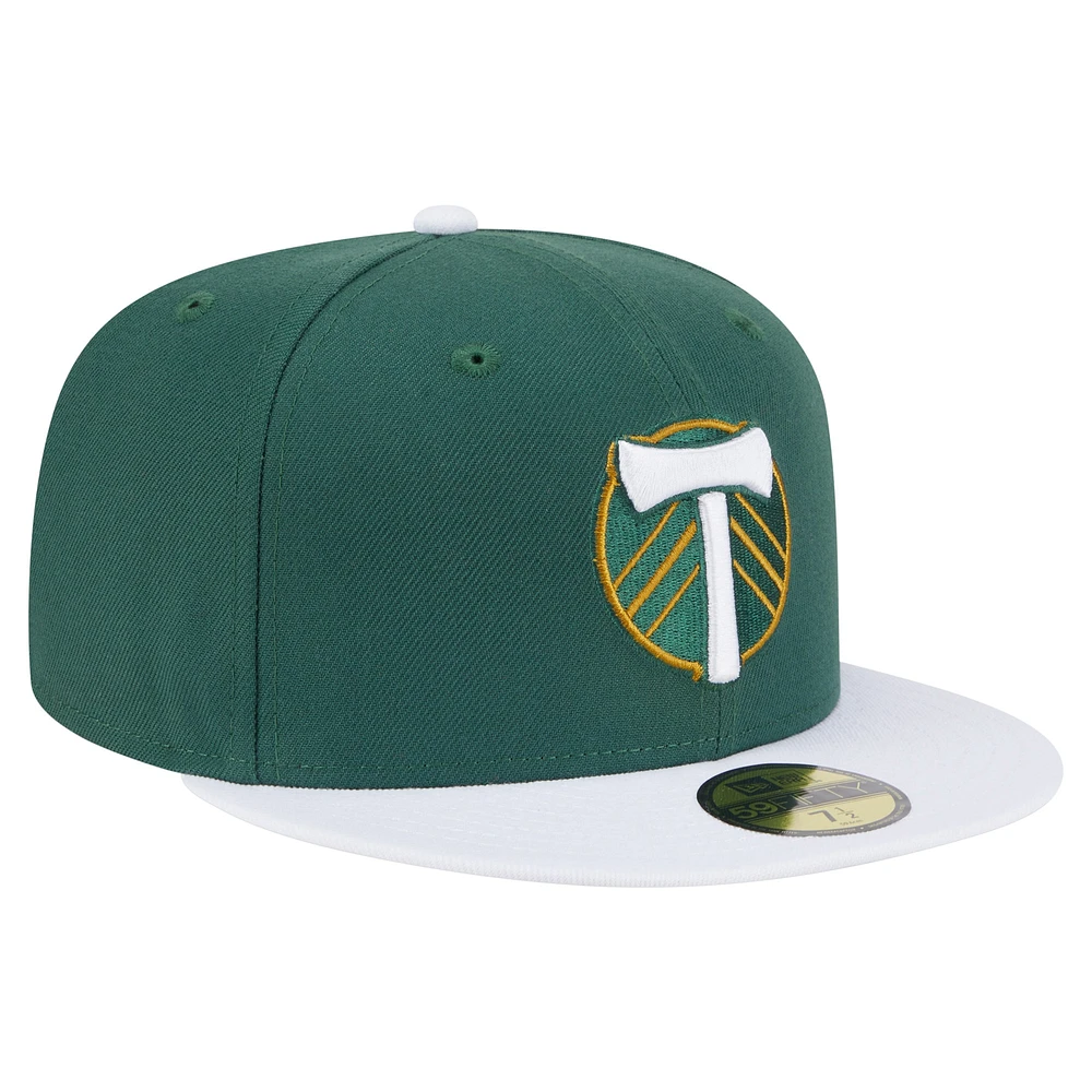 Men's New Era  Green Portland Timbers 2025 Kickoff 59FIFTY Fitted Hat