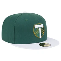 Men's New Era  Green Portland Timbers 2025 Kickoff 59FIFTY Fitted Hat