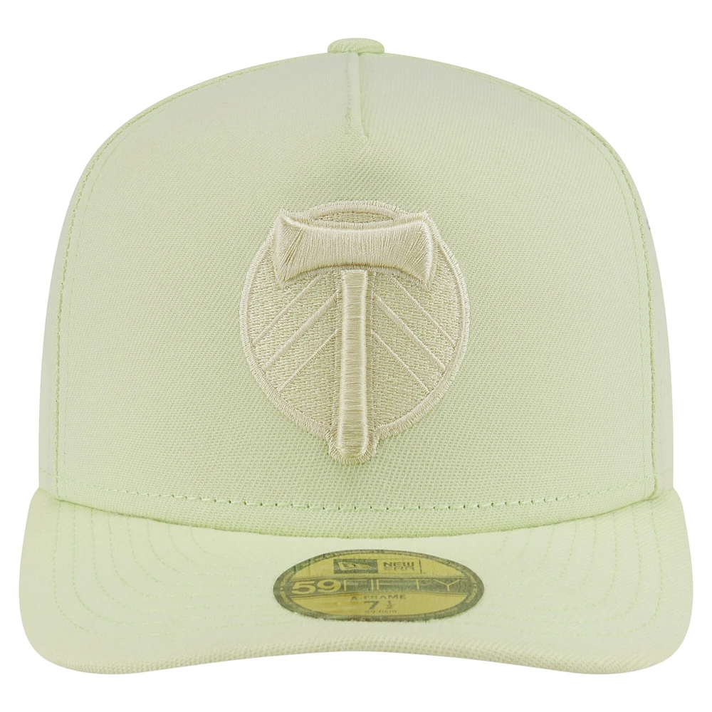 Casquette ajustée A-Frame 59FIFTY verte Portland Timbers pour homme New Era