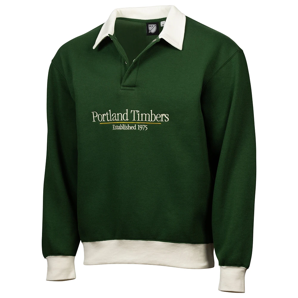 Sweat-shirt de rugby décontracté à manches longues pour homme, motif Sport Design Suède, vert, Portland Timbers 2025