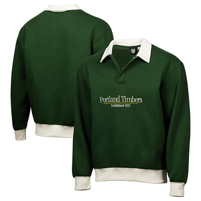 Sweat-shirt de rugby décontracté à manches longues pour homme, motif Sport Design Suède, vert, Portland Timbers 2025