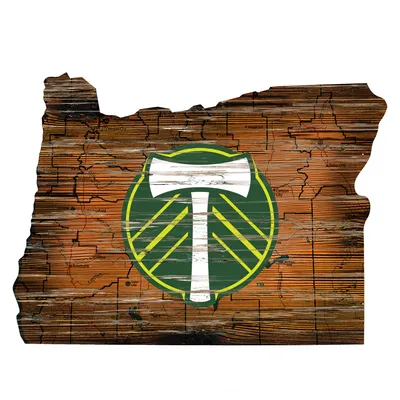 Portland Timbers 23.5" x 23.5" Distressed State Logo Sign