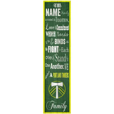 Portland Timbers 6'' x 24'' Personalized Family Banner