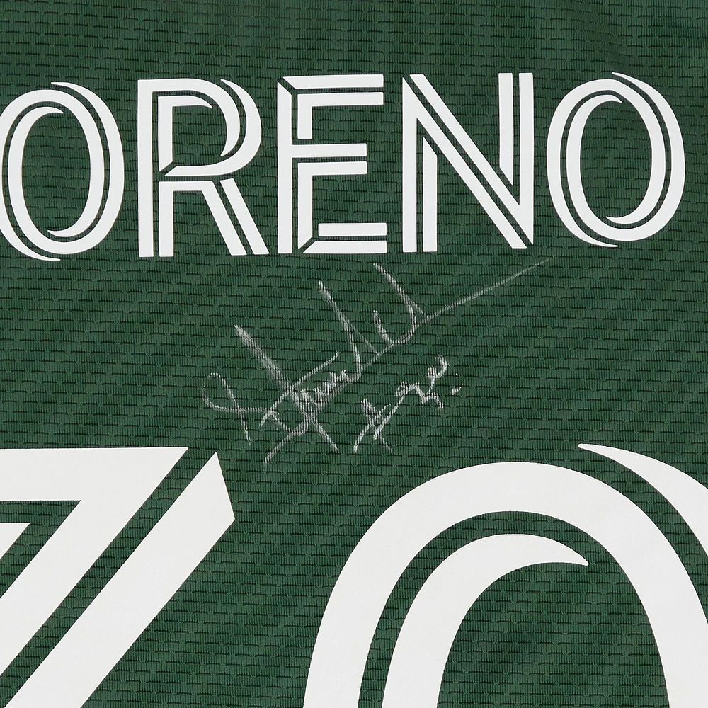 Santiago Moreno Portland Timbers Autographed Match-Used #30 Green adidas Jersey from the 2024 MLS Season - Size S