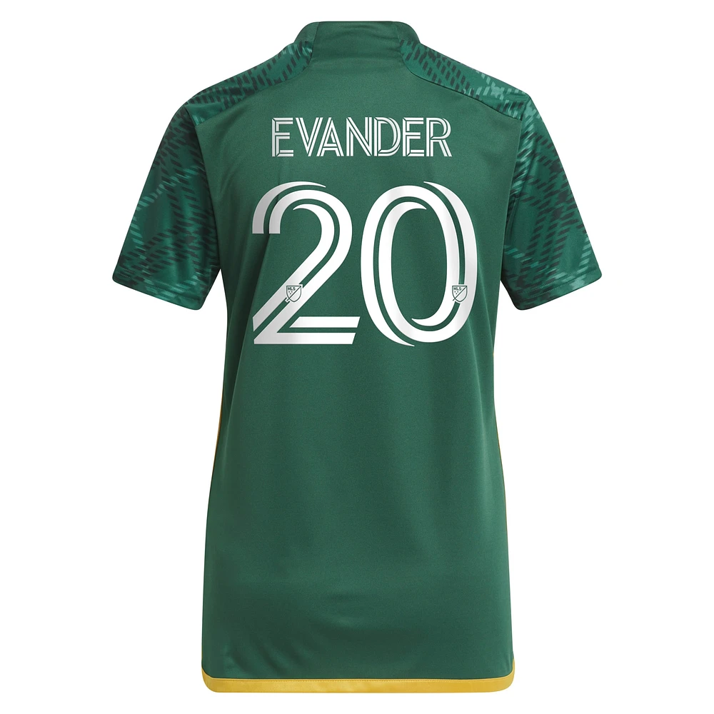 Adidas Evander Green Portland Timbers 2023 Plaid Kit Réplique Maillot Femme