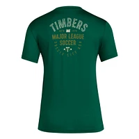 T-shirt adidas vert Portland Timbers Local Stoic AEROREADY pour femme