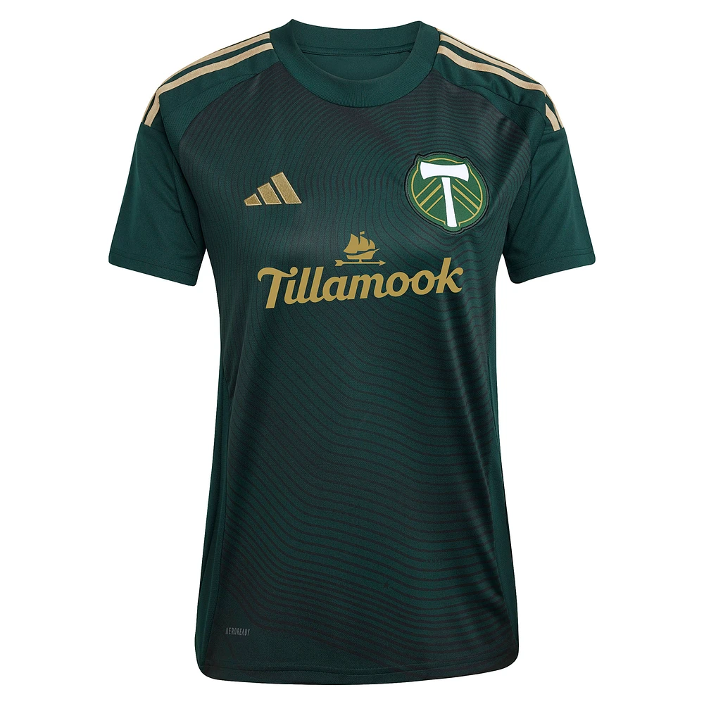 Women's adidas Jonathan Rodríguez Green Portland Timbers 2025 Forever & Gold Replica Player Jersey