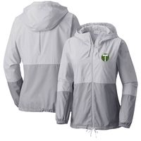 Women's Columbia White/Gray Portland Timbers Flash Forward Team Windbreaker Jacket