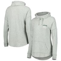 Women's Heathered Green Portland Timbers Cuddle Tri-Blend Pullover Sweatshirt