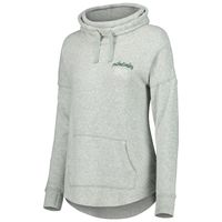 Women's Heathered Green Portland Timbers Cuddle Tri-Blend Pullover Sweatshirt