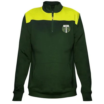 Portland Timbers Majestic Women's 1/4-Zip Pullover Jacket - Green