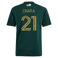 Maillot de joueur réplique vert et or pour jeunes adidas Diego Chara Portland Timbers 2025 Forever Green & Gold