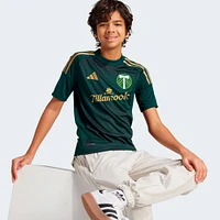 Youth adidas  Green Portland Timbers 2025 Forever & Gold Replica Jersey