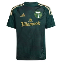 Youth adidas  Green Portland Timbers 2025 Forever & Gold Replica Jersey