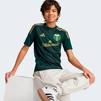 Youth adidas  Green Portland Timbers 2025 Forever & Gold Replica Jersey