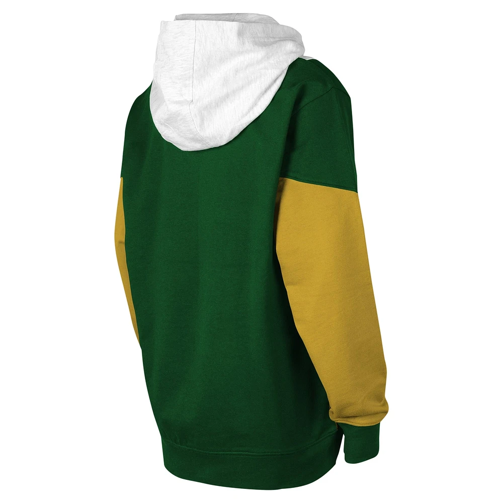 Youth Ash/Green Portland Timbers Champion League Fleece Pullover Hoodie