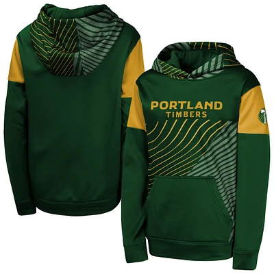 Youth Green Portland Timbers Unbeatable Pullover Hoodie