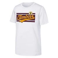 Youth White Portland Timbers 2024 Jersey Hook T-Shirt