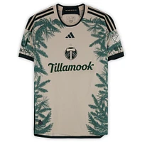 Zac McGraw Portland Timbers Autographed Match-Used #18 Tan adidas Jersey from the 2024 MLS Season - Size L
